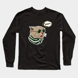 cat with glasses Long Sleeve T-Shirt